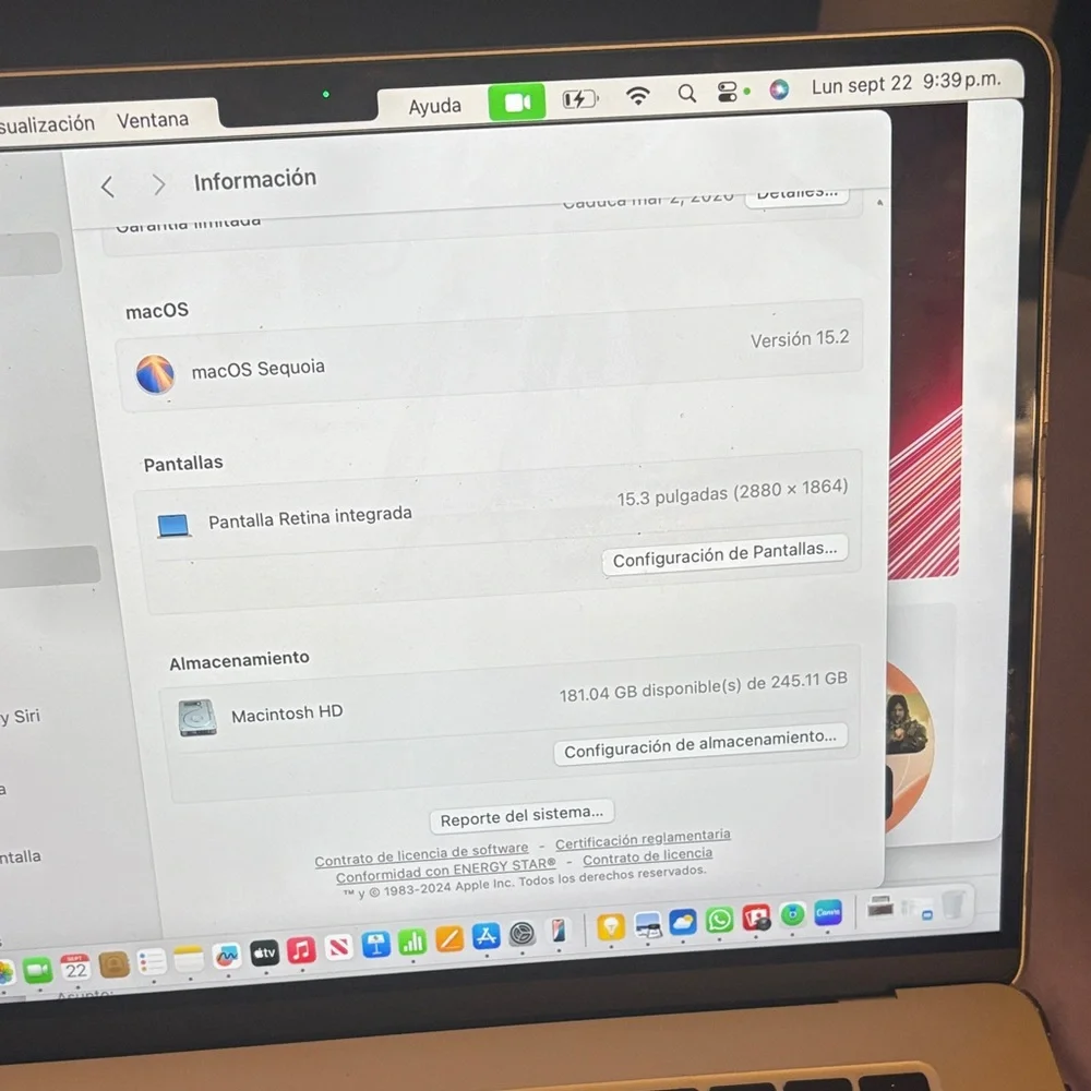 Silver and Black Laptop mackbook air 15 just open box never use